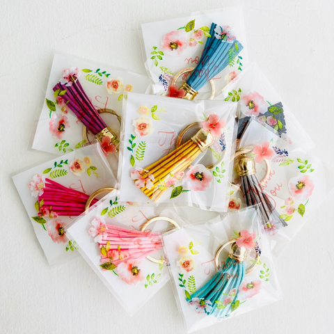 Tiny Gift Society - Thank You Gifts - Mini Tassel Keychain - Lulu Bella Boutique