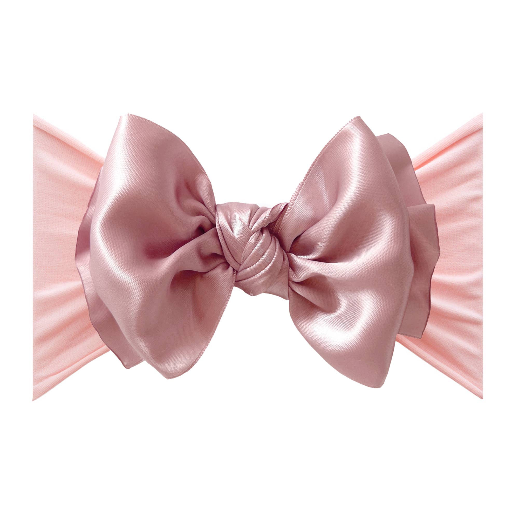 Baby Bling Bows - SATIN FAB: antique pink / rose quartz