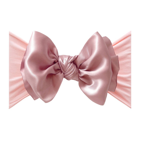 Baby Bling Bows - SATIN FAB: antique pink / rose quartz - Lulu Bella Boutique