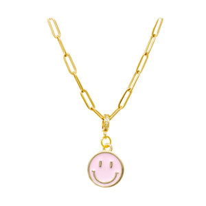 Tiny Treats and ZOMI GEMS - Happy Face Necklace by ZOMI GEMS - Lulu Bella Boutique