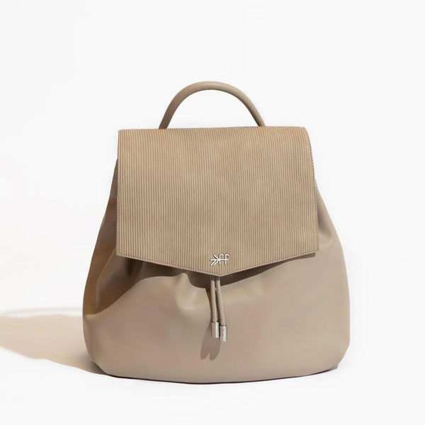Ribbed Drawcord Diaper Bag in Aspen - Lulu Bella Boutique