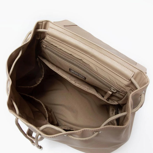 Ribbed Drawcord Diaper Bag in Aspen