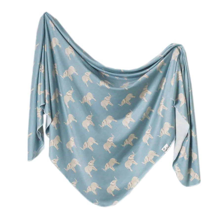 Knit Swaddle Blanket in Peanut - Lulu Bella Boutique