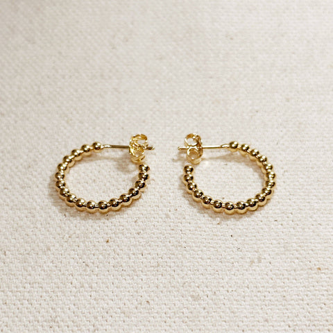 GoldFi - Beaded C-Hoop - Lulu Bella Boutique