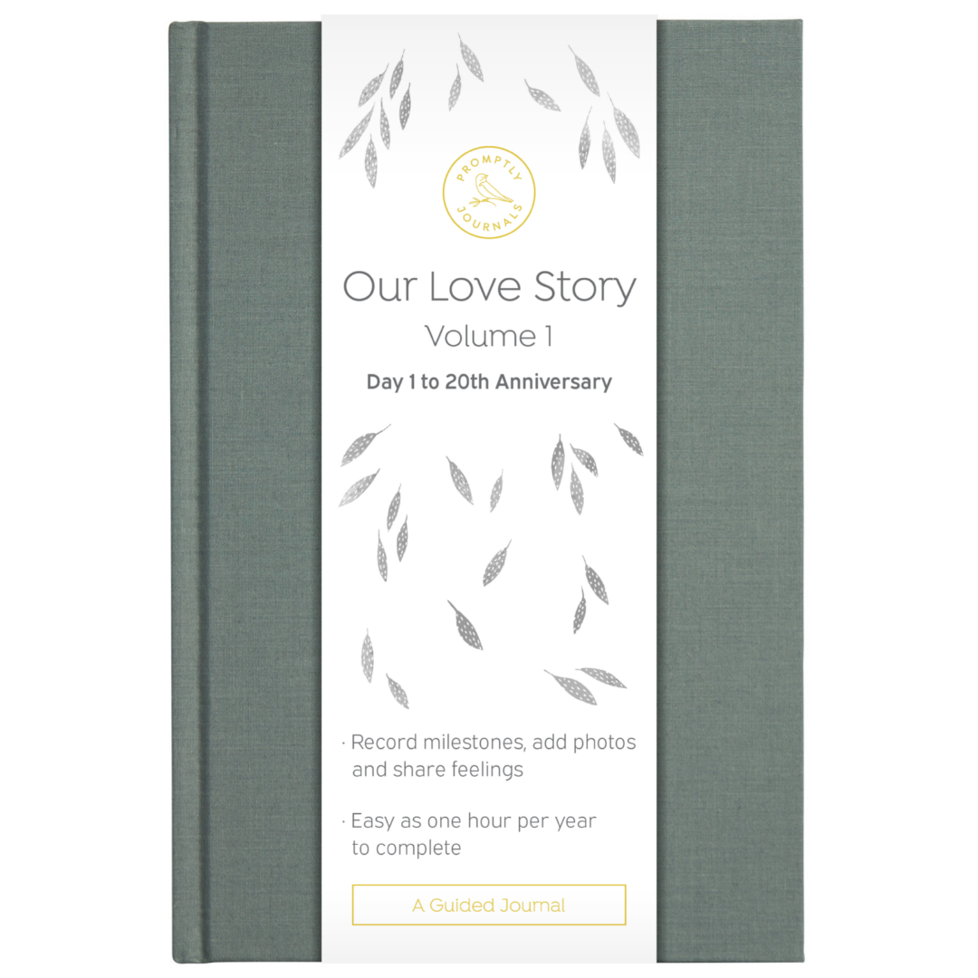 Promptly Journals - Our Love Story | Vol. 1 | Grey