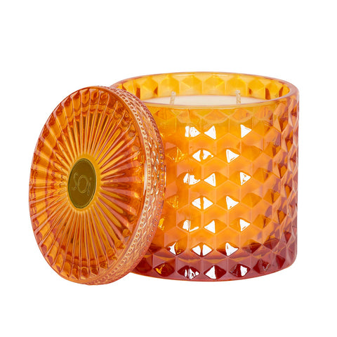 Pomander Shimmer 15oz Soy Candle Orange Glass