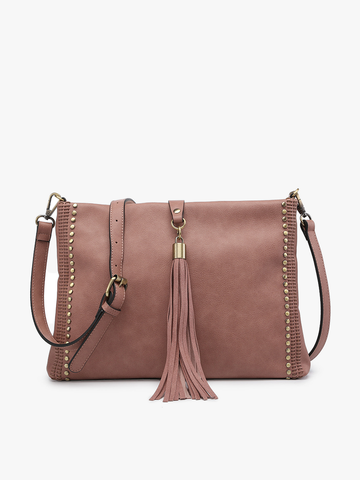 Jen & Co. - M1941 Marie Crossbody w/ Grommet Details - Lulu Bella Boutique