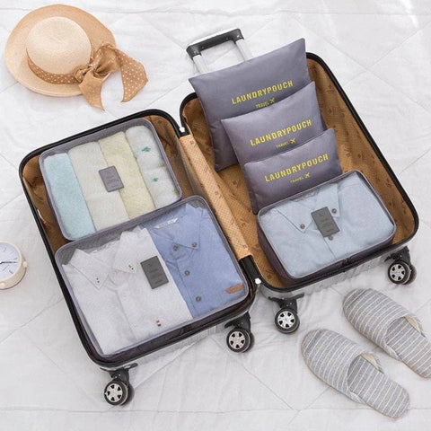Threaded Pear - 6 Piece Travel Organizer - Lulu Bella Boutique