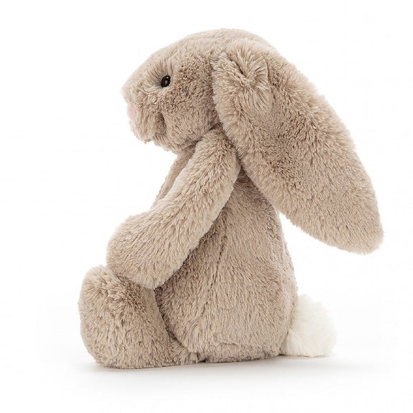 Bashful Beige Bunny is a popular fellow with scrummy-soft Jellycat fur and lovely long flopsy ears mean that with just one cuddle, you’ll never want to let go. Irresistibly cute and a perfect gift for boys or girls. Everyone treasures this little beige bunny..