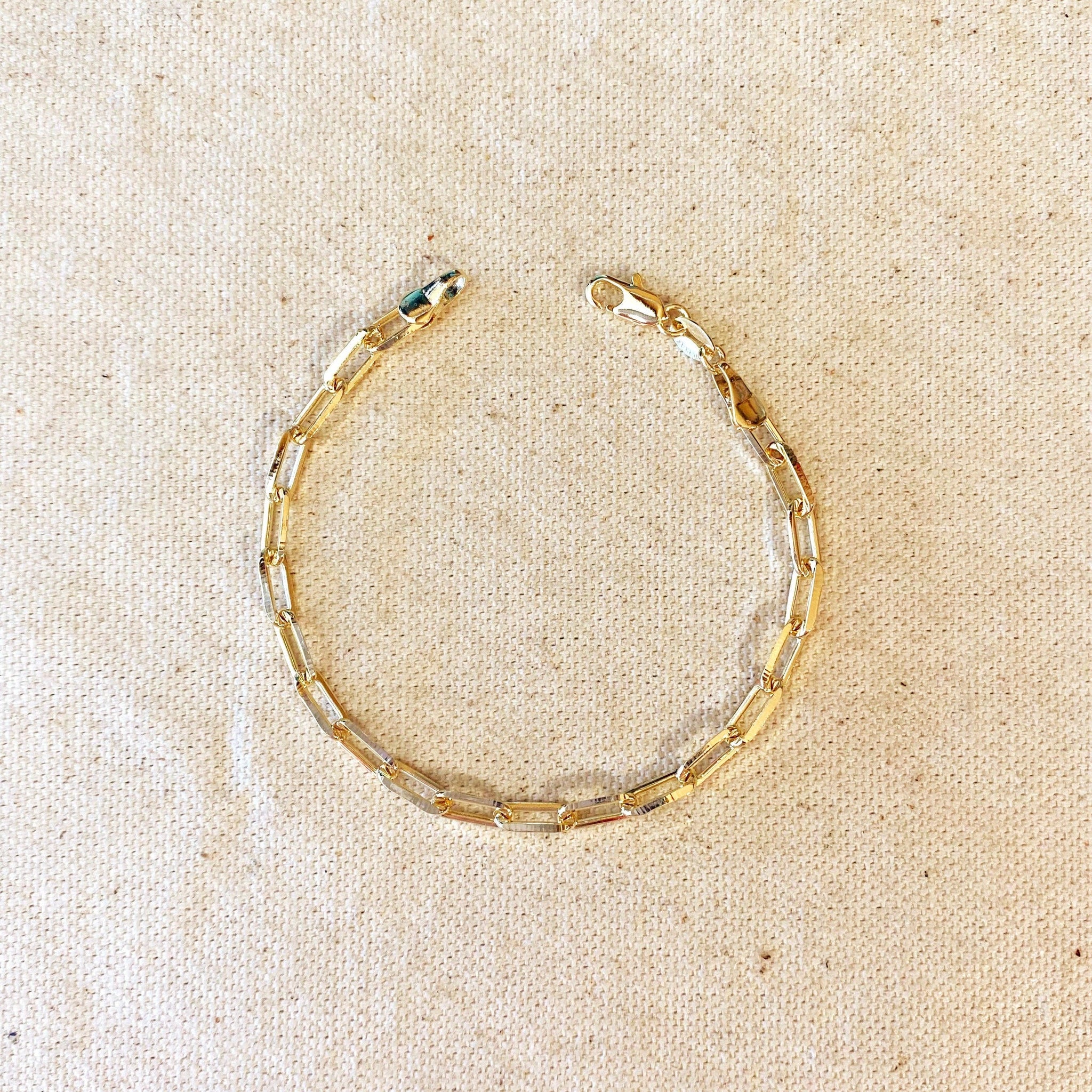 GoldFi - 18k Gold Filled Paperclip Link Bracelet