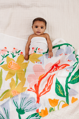 Clementine Kids - Cottage Garden Swaddle - Lulu Bella Boutique