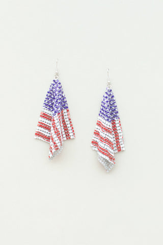 Space 46 Wholesale - Fourth of July 4 Patriotic Earrings - Lulu Bella Boutique