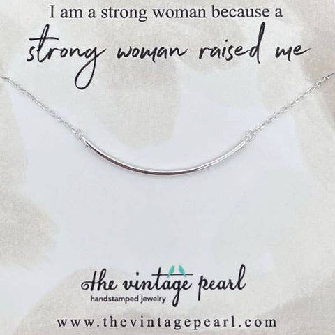 The Vintage Pearl - A Strong Woman Necklace (sterling silver) - Lulu Bella Boutique
