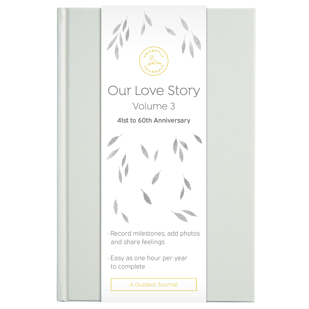 Promptly Journals - Our Love Story | Vol. 3 | White Dove - Lulu Bella Boutique