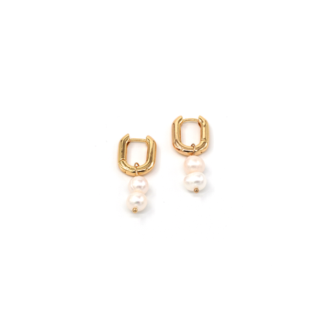 May Martin - Remi Double Pearl Hoops