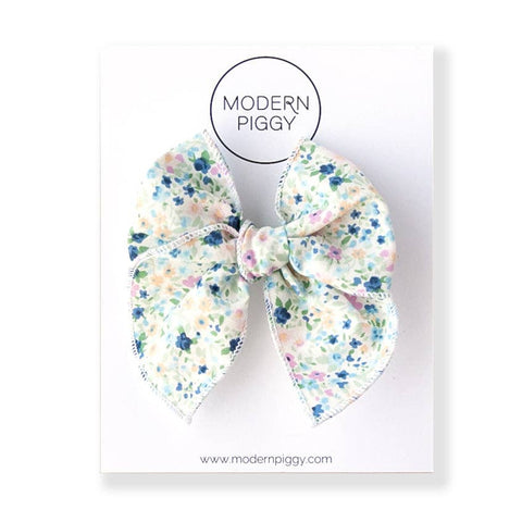 Modern Piggy - Painted Garden | Petite Party Bow - Lulu Bella Boutique