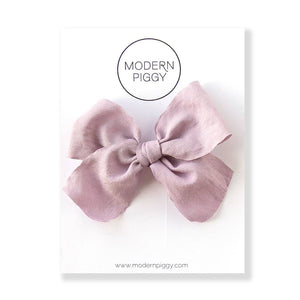 Smokey Lavender | Ribbon Bow: Nylon Headband