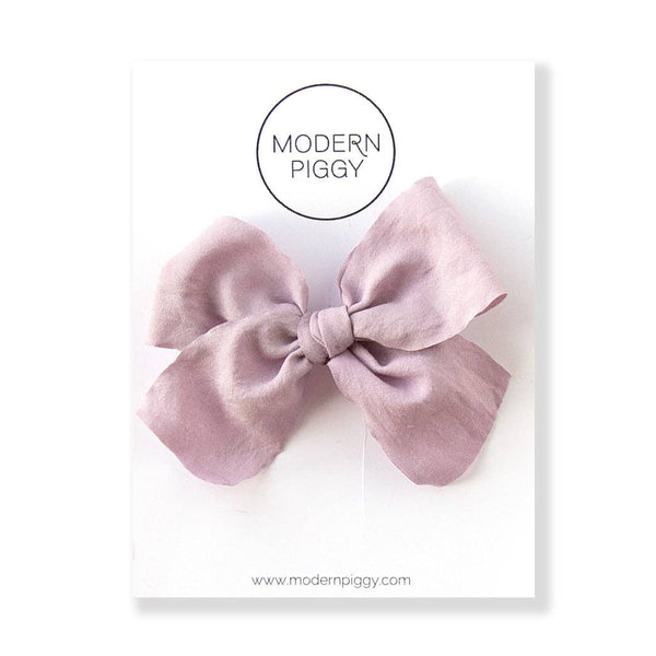 Smokey Lavender | Ribbon Bow: Nylon Headband