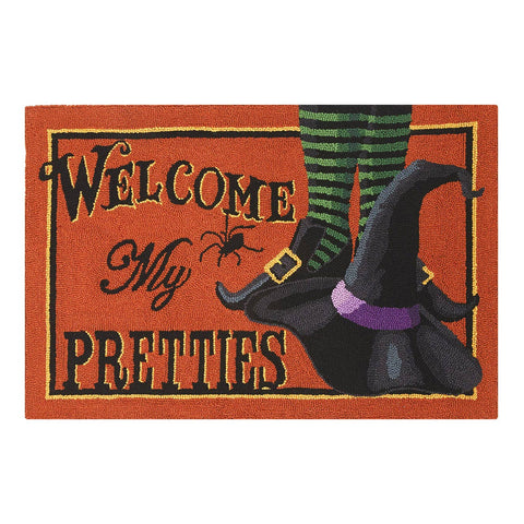 Peking Handicraft - Welcome My Pretties Hook Rug - Halloween - Lulu Bella Boutique