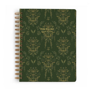 Our handcrafted planners feature a hand illustrated cover on sturdy, soft-touch cover paper that is water-resistant and scratch-resistant, so it's good to go wherever you do! The inside pages are printed in-house on FSC Certified© Natural 70lb. text paper that is smooth and durable- with no pen bleed. Made by hand individually in our studio, our planners are available as dated and undated so you can organize the way that's perfect for you