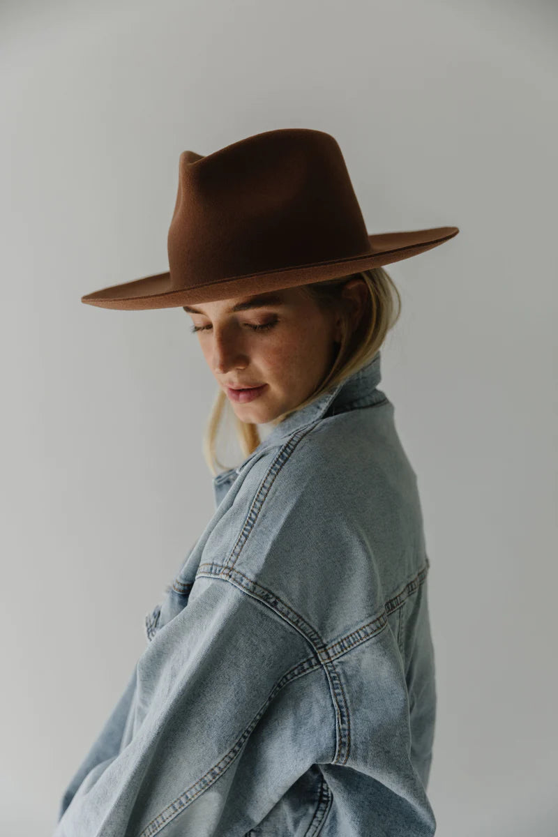 Gigi Pip Zephyr Rancher in Dark Oak | Lulu Bella Boutique display picture 1