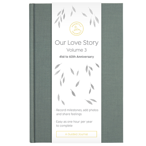 Promptly Journals - Our Love Story | Vol. 3 | Grey - Lulu Bella Boutique