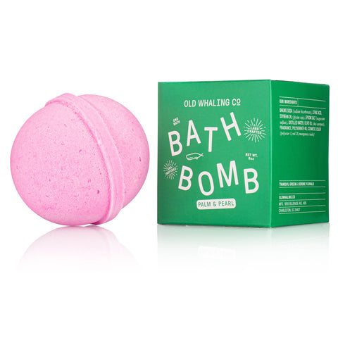 Old Whaling Company - Palm & Pearl Bath Bomb - Lulu Bella Boutique