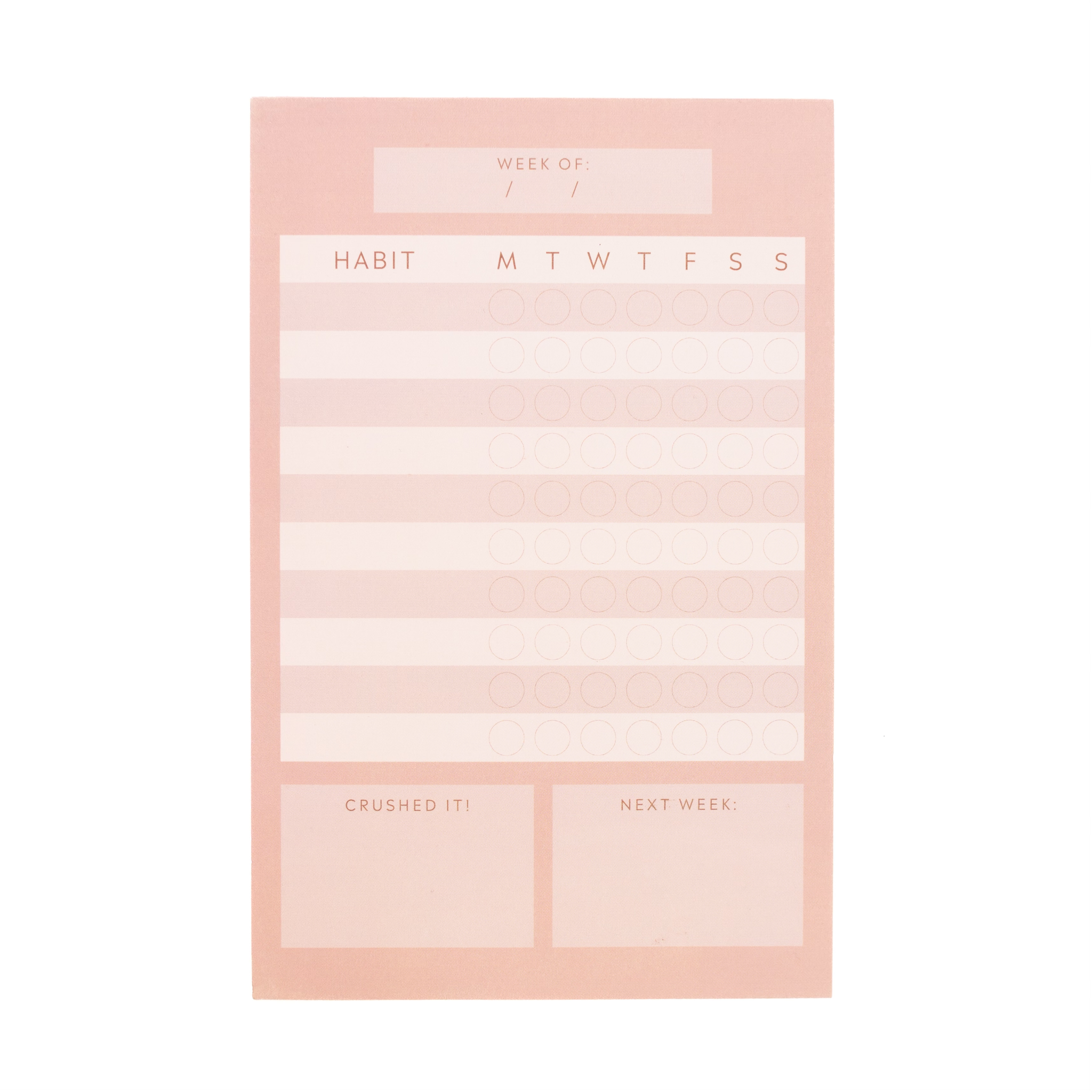 Use our new habit tracker as a way to keep some focus on YOU this season, too! Perfect for entering the new year, keep track of all the new habits you'd like to implement in your life. There's a space for a weekly pat-on-the-back and room for improvement too!