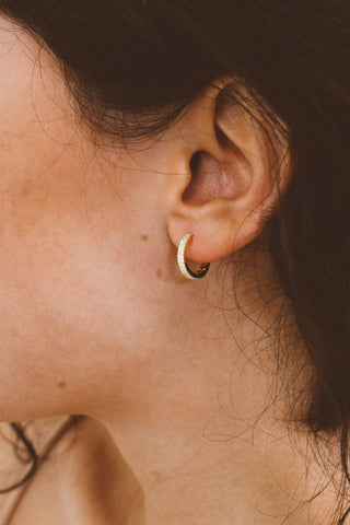 Shop ANDi - Effortless Crystal Hoops - Hypoallergenic - Lulu Bella Boutique