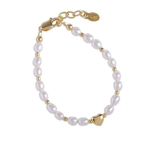 Willow Gold Plated Pearl Baby & Children's Bracelet