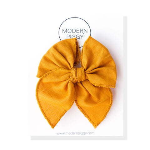 Modern Piggy - Marigold | Petite Party Bow - Lulu Bella Boutique