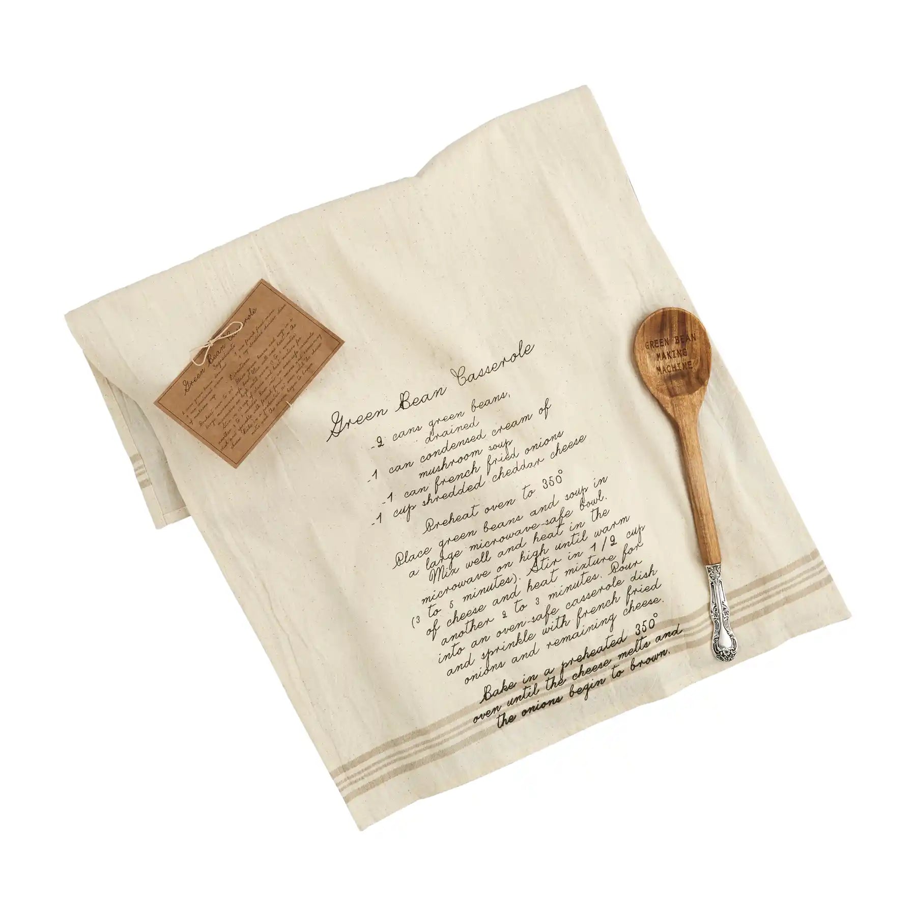 Green Bean Recipe Towel Set