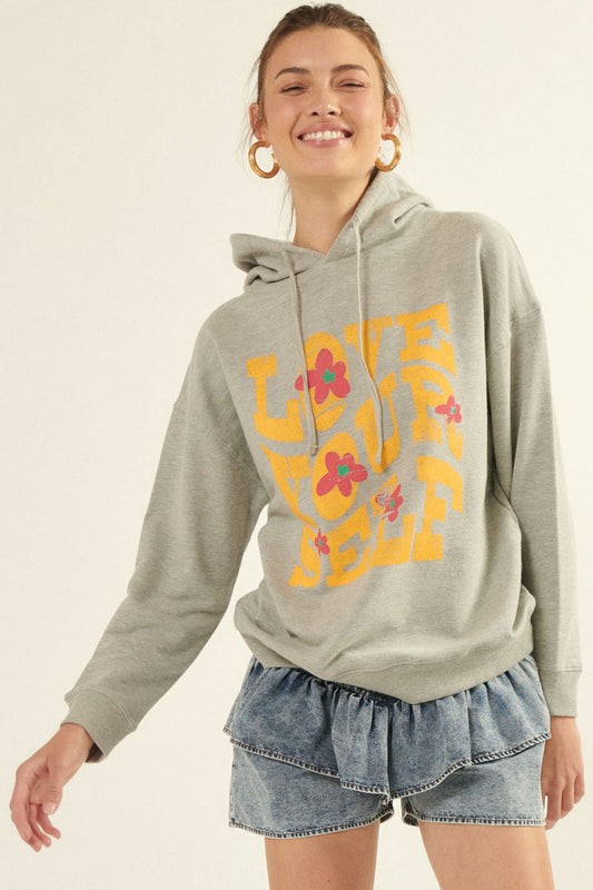 Love Yourself Graphic Hoodie - Lulu Bella Boutique