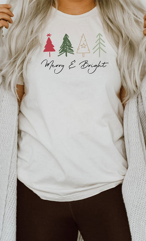 Merry & Bright Graphic Tee - Lulu Bella Boutique